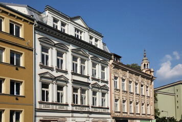 Fototapeta na wymiar View of old district of Usti nad Labem. Czech Republic