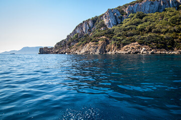 Sea and island in Sardinia, Italy