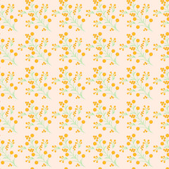 Flowers vector seamless illustration. Design banners, covers, posters, invitations, textiles, scrapbooking, decoupage, brochures