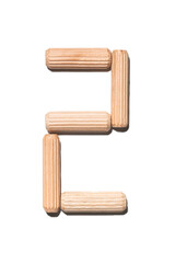 Wooden digits 2 alphabet set including multiple punctuation