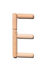 Wooden digits 3 alphabet set including multiple punctuation