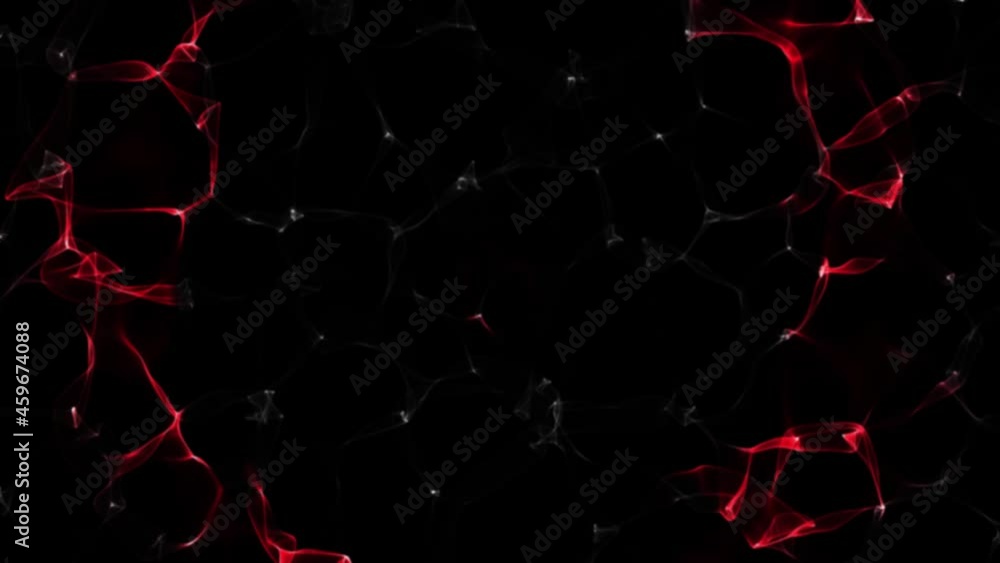 Poster colorful big data wave of particles. futuristic glowing surface. abstract animated motion background