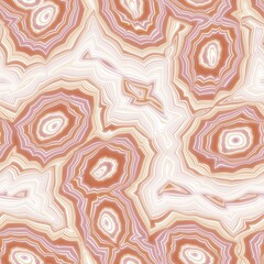 Seamless banded agate geode marble rock surface pattern design for print. High quality illustration. Infinite continuous repeat of agate mineral stone abstract wallpaper design.