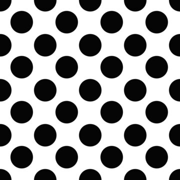 seamless pattern black and white with circle