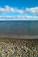 Sunset by the sea. long exposure. Galippoli, Canakkale  Turkey.
