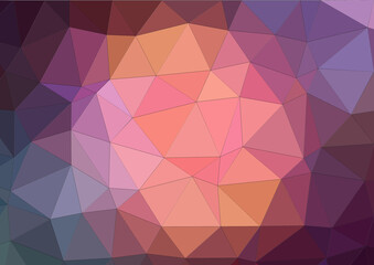 Abstract low polygon background, modern triangular mosaic