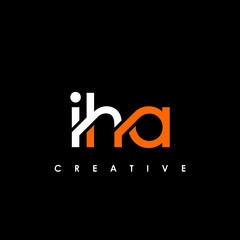 IHA Letter Initial Logo Design Template Vector Illustration