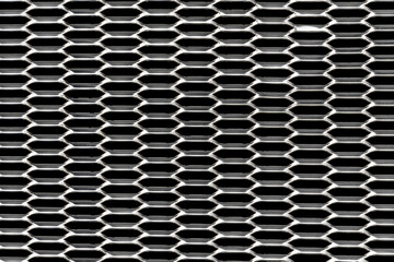 Metal radiator grill decorative texture. shiny metal.
