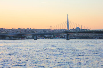 Eminonu, S&uuml;leymaniye and Golden Horn, sunset