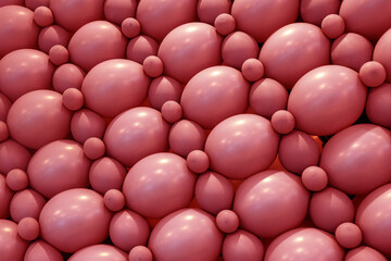 Textures patterns and compositions from balloons-decor