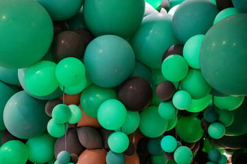 Textures patterns and compositions from balloons-decor