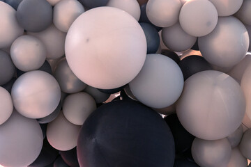 Textures patterns and compositions from balloons-decor