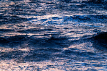 Texture of the evening stormy sea. abstract texture.