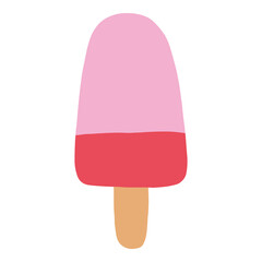 vector illustration of ice cream on a white background, isolated. icon
