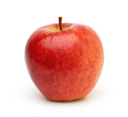 Fresh red apple isolated on white background, With clipping path.