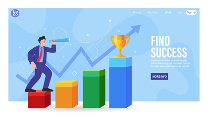 business person with chart