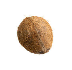 Coconut Isolated, Fresh Brown Cocos, Coco Nut