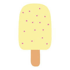 vector illustration of ice cream on a white background, isolated. icon