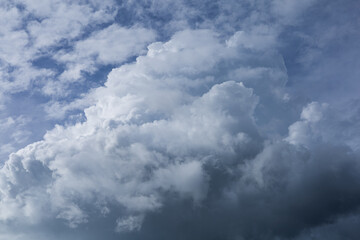 Dramatic sky with stormy clouds