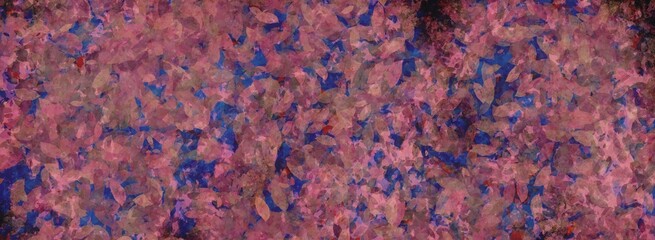 Abstract light red repeated layered leaf shape vintage grunge paint texture background 