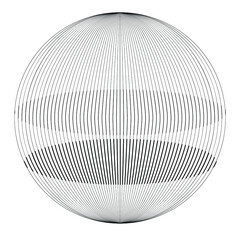 Circle lines .  Vector Illustration .Technology round Logo . Design Globe element . Abstract Geometric shape . Spirograph