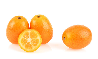 kumquat,cumquat fruit isolated on white background