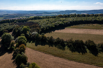 Fototapeta na wymiar The Landscape at Holzhausen in Hesse in Germany