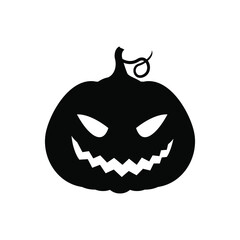 Pumpkin icon vector. Halloween illustration sign. pumpkin faces symbol or logo.