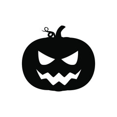 Pumpkin icon vector. Halloween illustration sign. pumpkin faces symbol or logo.