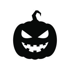 Pumpkin icon vector. Halloween illustration sign. pumpkin faces symbol or logo.