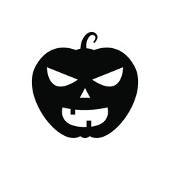 Pumpkin icon vector. Halloween illustration sign. pumpkin faces symbol or logo.