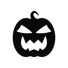 Pumpkin icon vector. Halloween illustration sign. pumpkin faces symbol or logo.