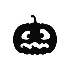 Pumpkin icon vector. Halloween illustration sign. pumpkin faces symbol or logo.