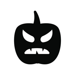 Pumpkin icon vector. Halloween illustration sign. pumpkin faces symbol or logo.