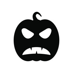 Pumpkin icon vector. Halloween illustration sign. pumpkin faces symbol or logo.