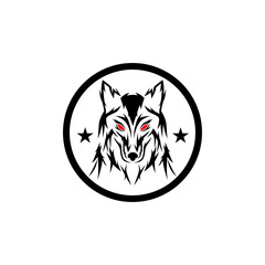 GOOD WOLF GRAPHIC VECTOR ILLUSTRATION FOR LOGO...