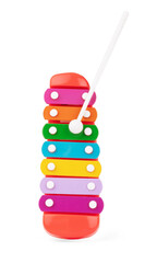 Colour xylophone isolated on white background