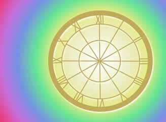 Obraz premium 時計盤デザイン背景イラスト