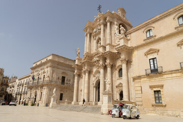 fotografie del centro storico di ortigia in sicilia