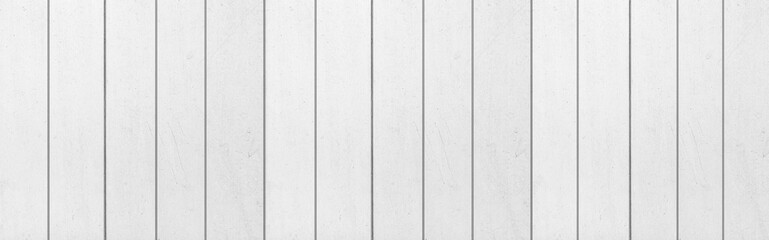 Fototapeta premium Panorama of White grey wood color texture vertical for background. Surface light clean of table top view. Natural patterns for design art work and interior or exterior