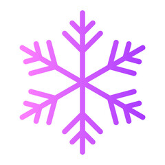 Obraz premium snowflake gradient icon