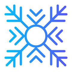 snowflake gradient icon
