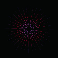 Fototapeta premium starburst hand drawn, vintage radial starburst, abstract line sunshine vector illustration 