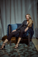 Obraz premium young business lady