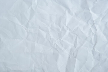 Texture of white recycle crumpled paper, copy space for text.