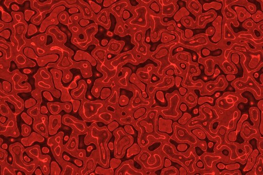 artistic cute red abstractive energy shapes computer graphic texture or background illustration