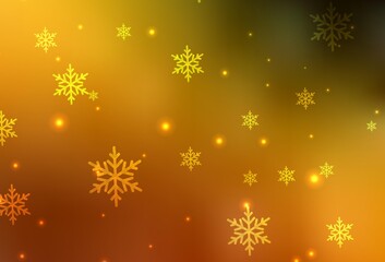 Dark Orange vector layout in New Year style.