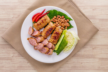 Grilled pork fermented favorite street food