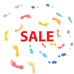 Sale footprint white. go to the store, for discounts, go to the sale