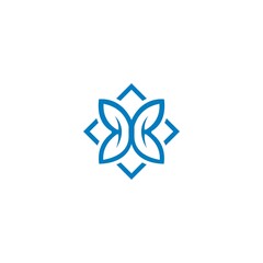 Abstract vector circle logotype unusual isolated chem logo Virus icon sun